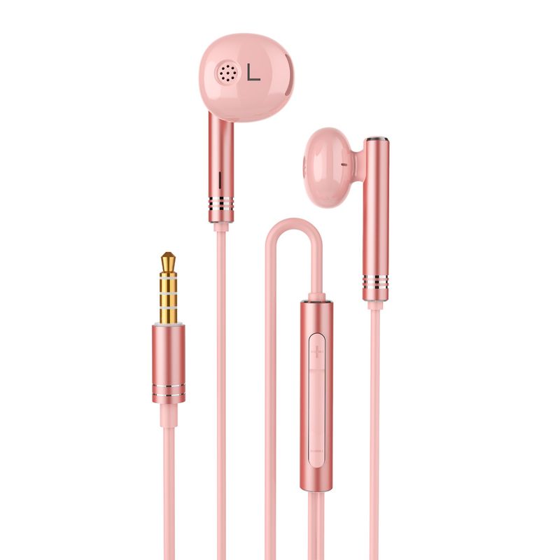 MOVISUN - AUDIFONOS DE CABLE SONIDO ESTEREO MOVISUN ENJOY P1 Rosa