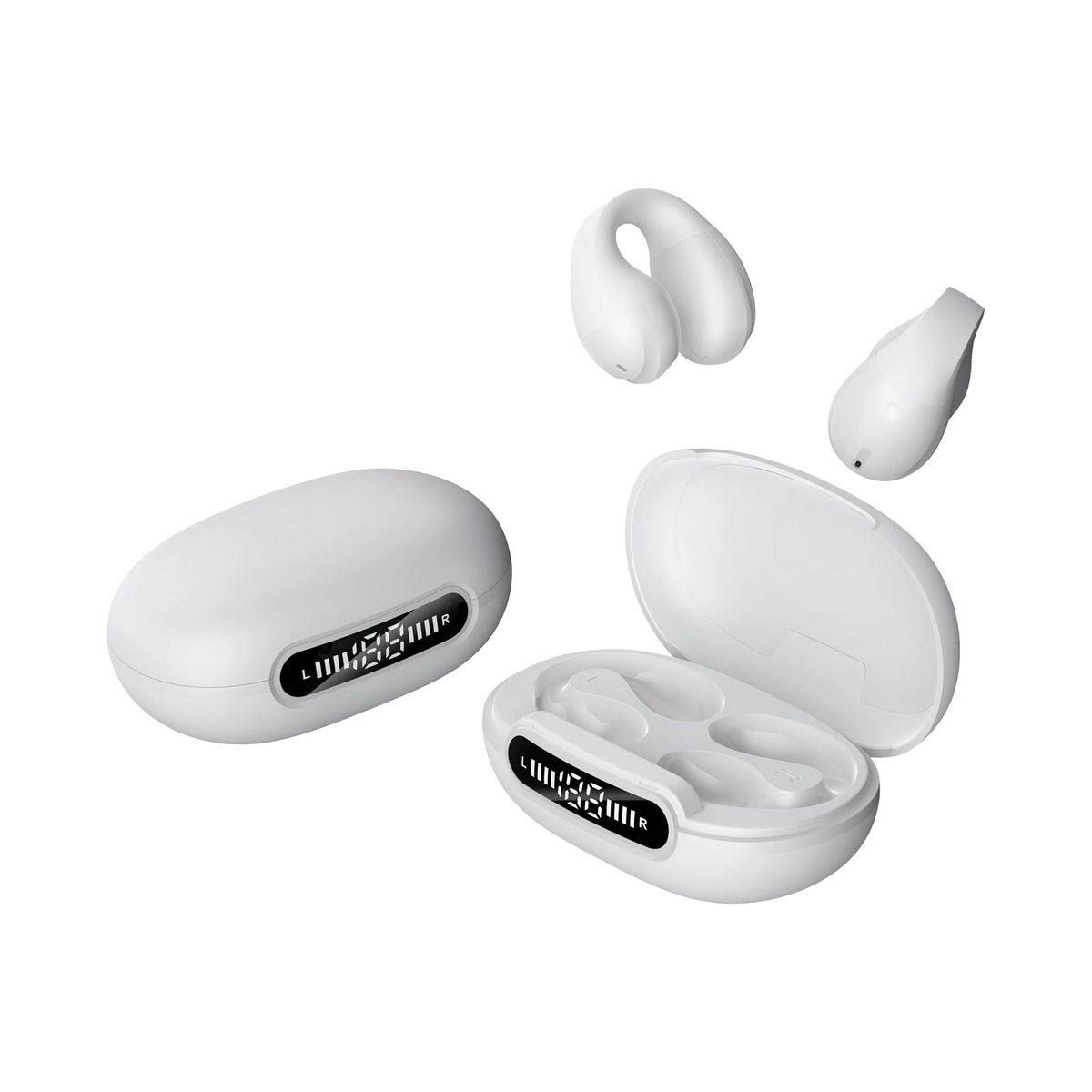 MOVISUN - AUDIFONOS BLUETOOTH SONIDO TRANSMISIÓN AEREA MOVISUN T10 Blanco