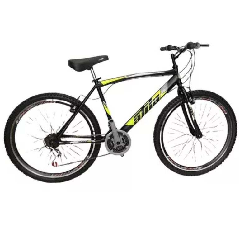 ATILA - Bicicleta Todo Terreno Rin 26 Atila 18 Cambios - Amarillo