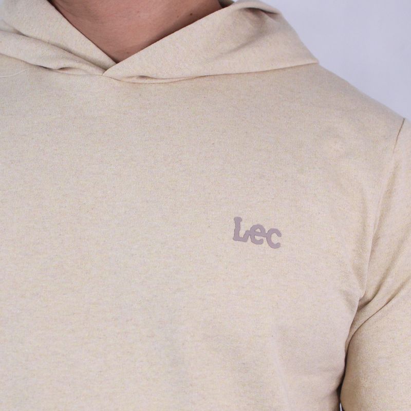LEC LEE - Buzo con capota para hombre Lec Lee - Beige.-