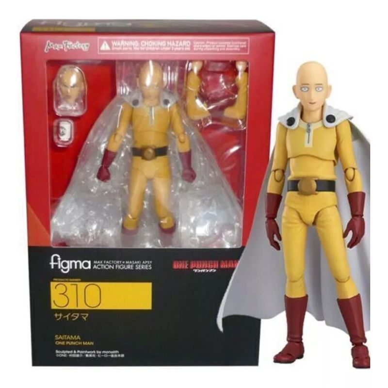 GENERICO - Coleccionable One Punch Man Saitama Figma 310 Articulado