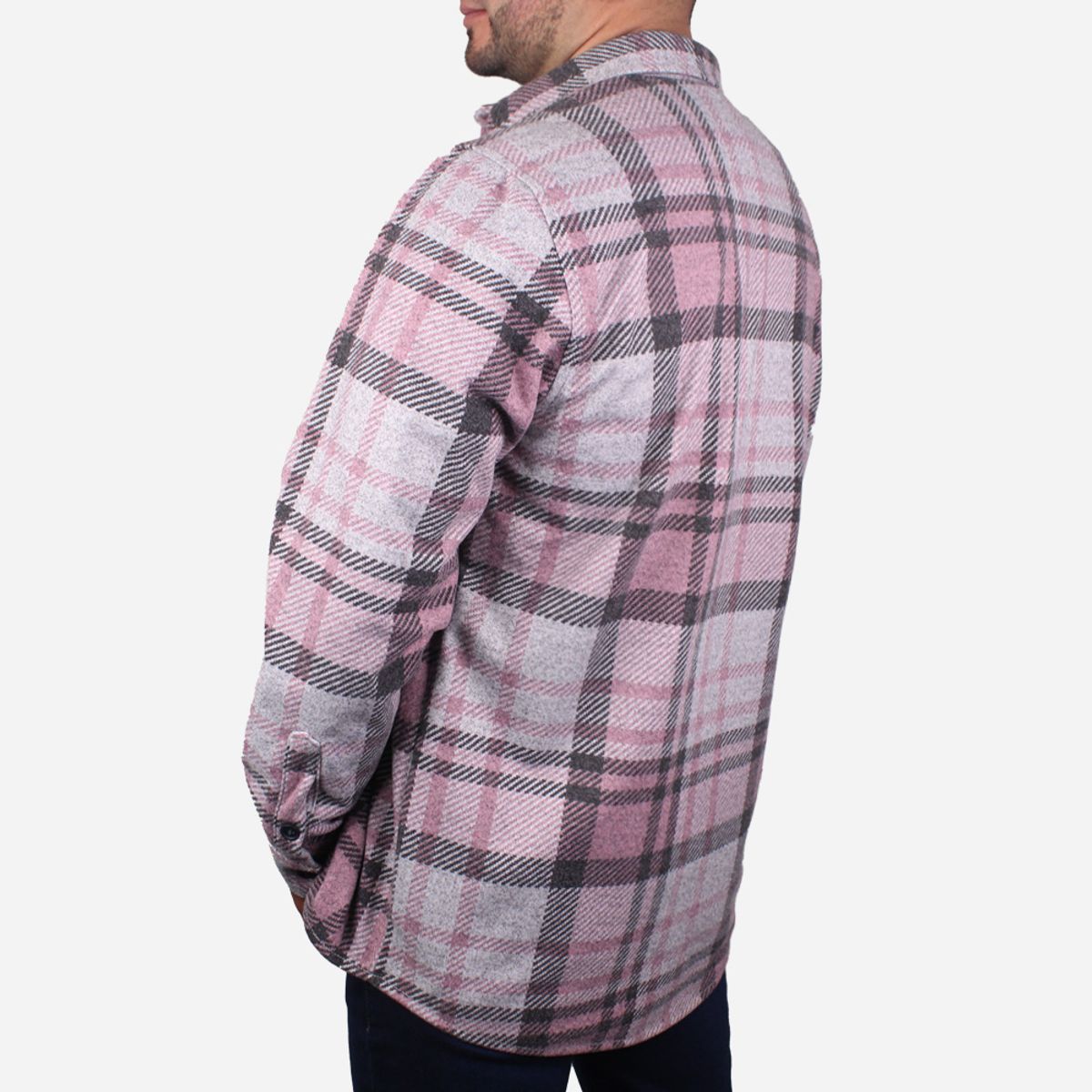 LEC LEE - Camichaqueta a cuadros para hombre Lec Lee