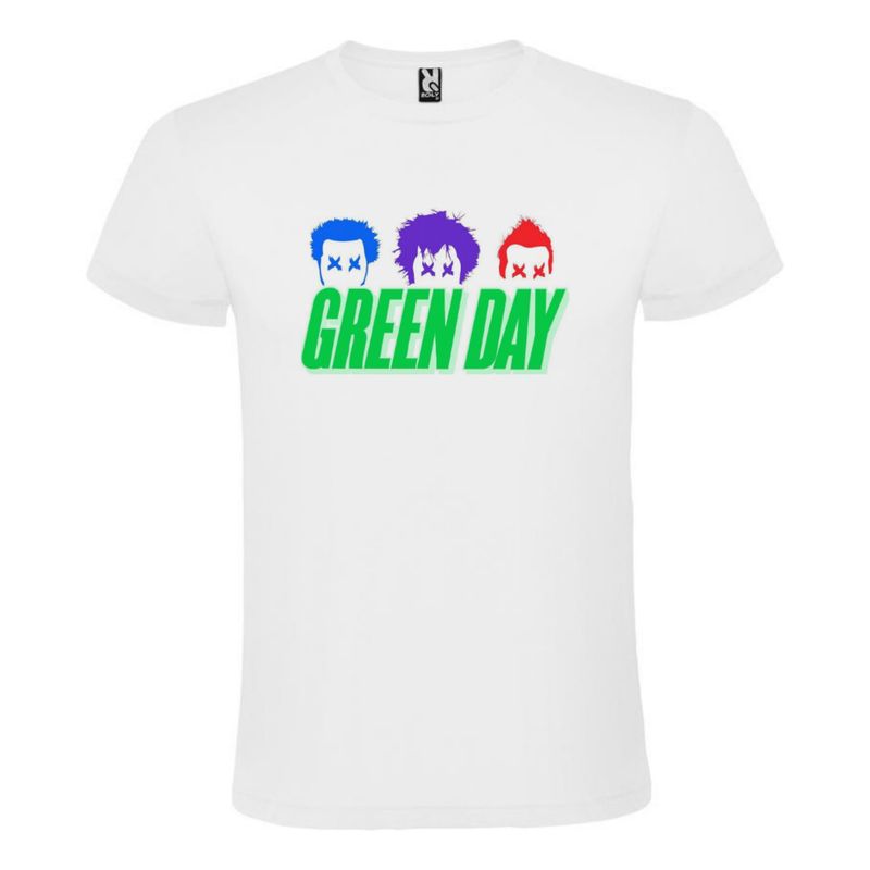 ANONIMO - Camiseta Blanca Green Day_.