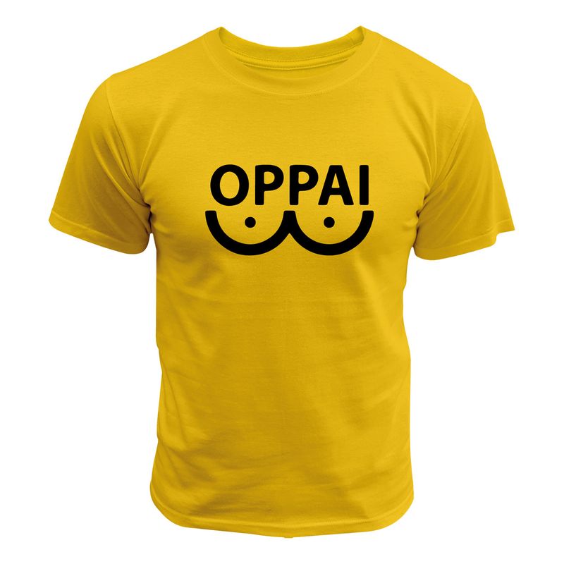 ANONIMO - Camiseta One Punch Man Oppai Saitama Camisa