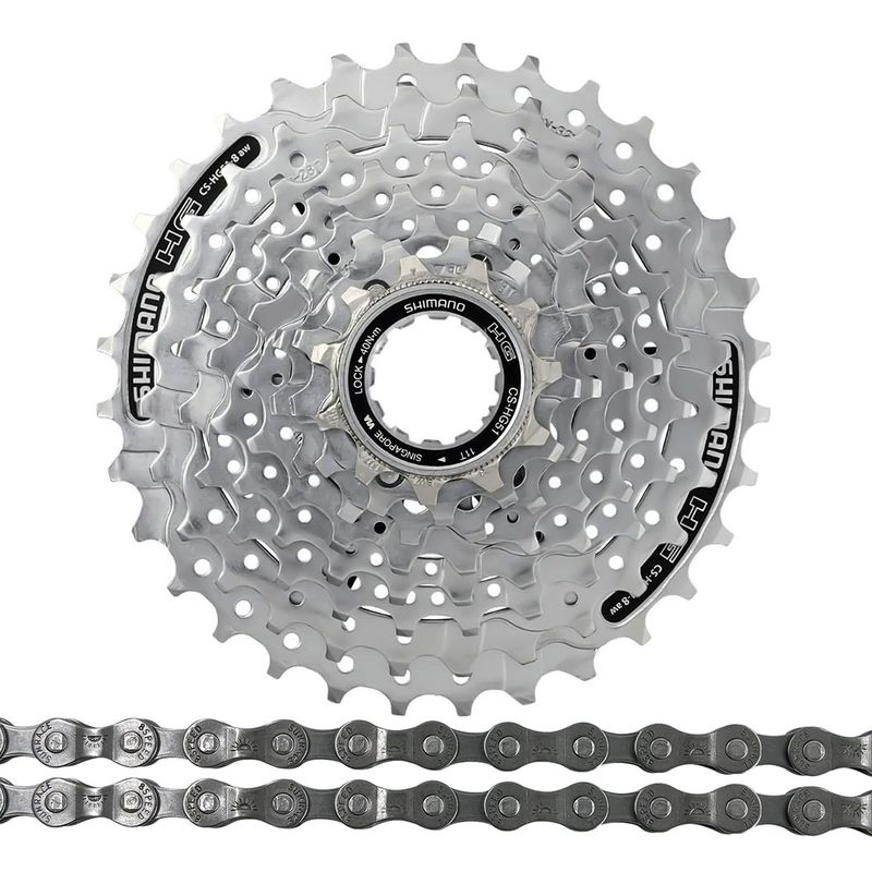 SHIMANO - Pacha Cassette Shimano Hg51 11-32 + Cadena Sunrace M84