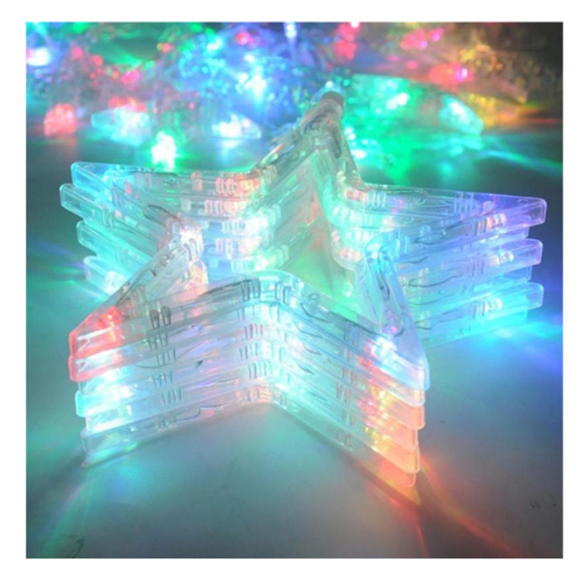 GENERICO - Luz Led Estrella 3 Metros  Multicolor Hogar Luces Navidad 2092