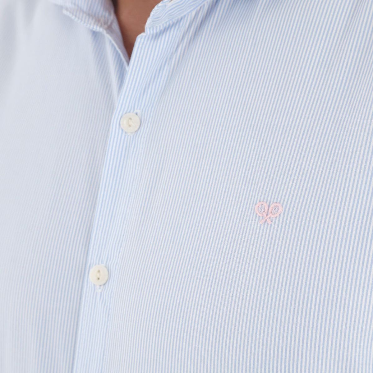 TENNIS - Camisa clásica azul para hombre