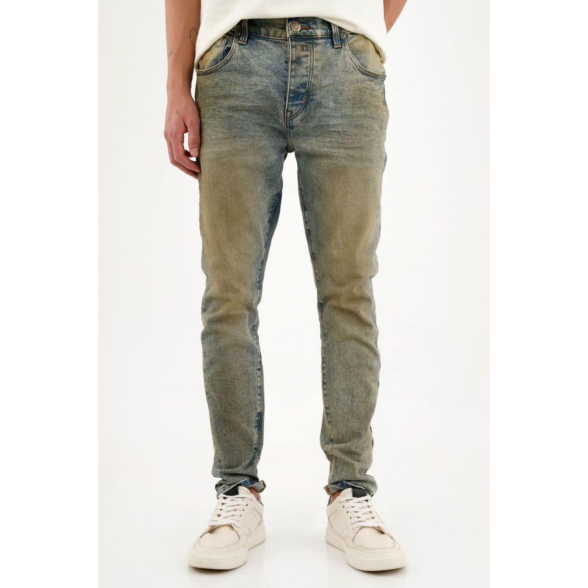 TENNIS - Jean Super Skinny tono claro para hombre