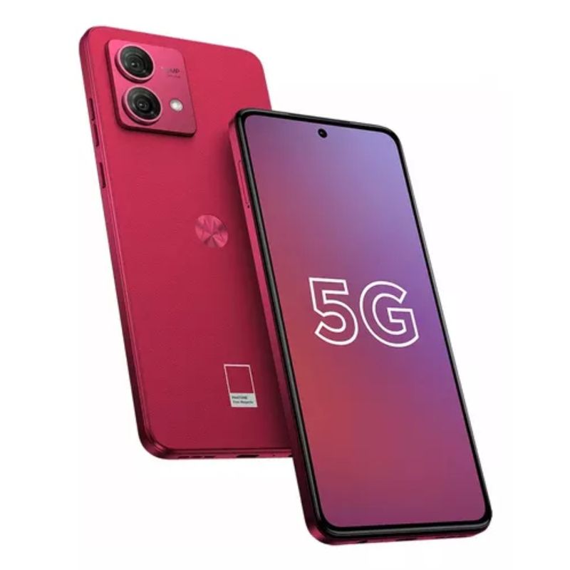 MOTOROLA - Celular MOTOROLA Moto G54 2568GB - 8GB RAM 5G SS Magenta Rojo