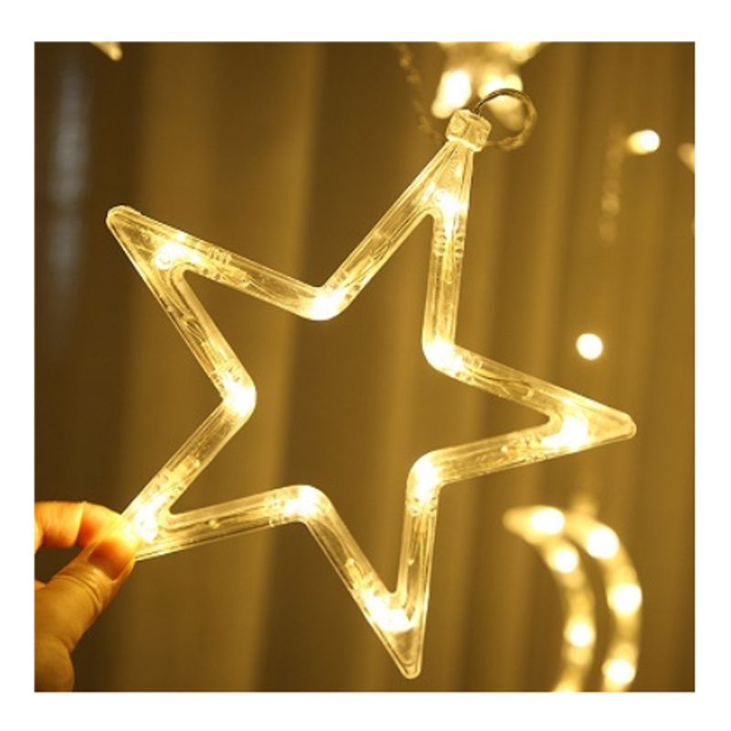 GENERICO - Extension Luz Led Estrella 6 Metros Decoración Hogar Navidad cálida 2095