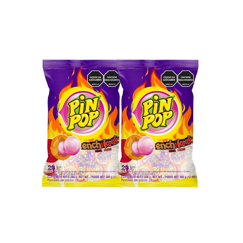 ALDOR - Dulces Picantes Pin Pop Enchilado Cereza Mango X48unds