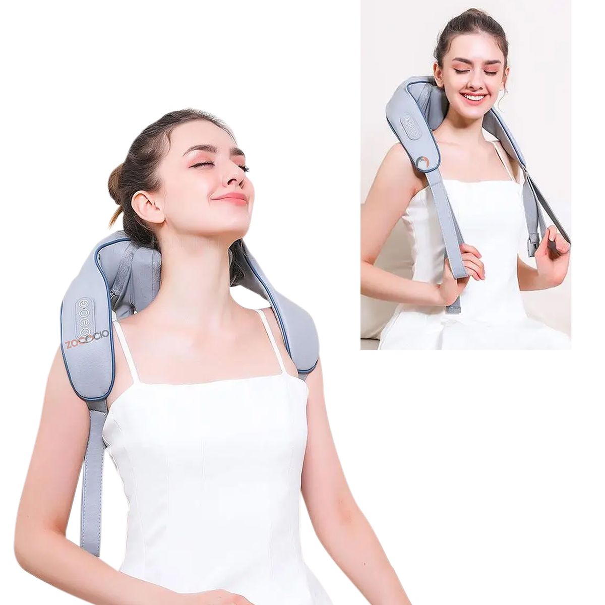 ZOCOCIO - Masajeador De Cuello Hombros Y Espalda Eléctrico Calefacción