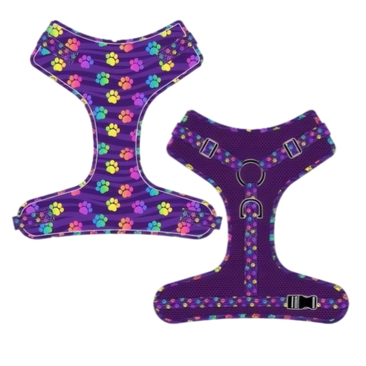 GENERICO - Arnes Estampados Para Perros Chaleco Ajustable Lila XS
