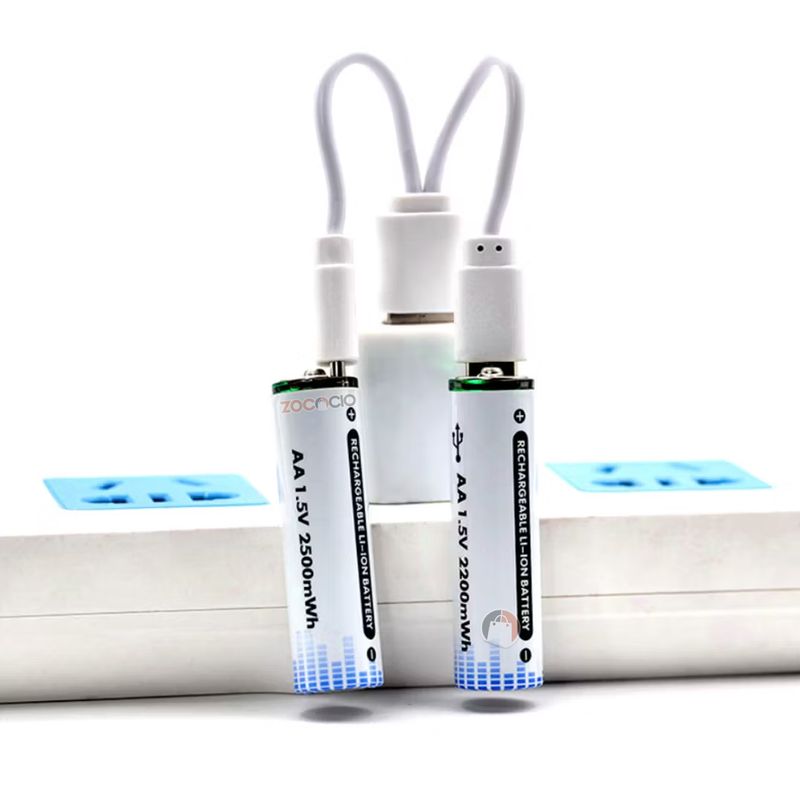 ZOCOCIO - Pack X4 Pilas Aa Recargables 15v 2200mwh