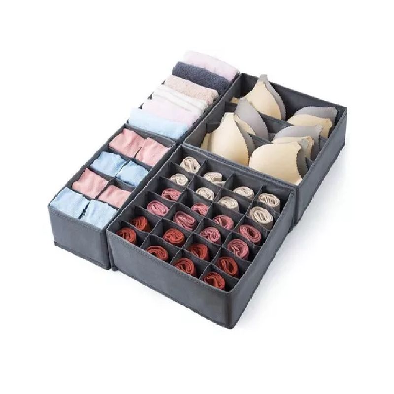 GENERICO - Organizador Ropa Interior Divisor Cajones Set De 4