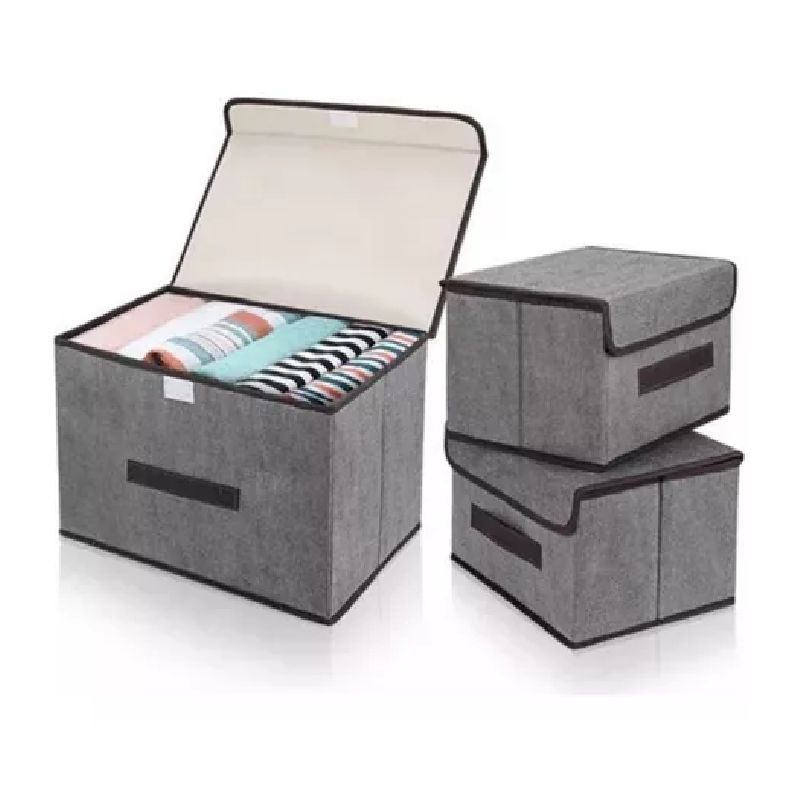 GENERICO - Set Cajas Organizadoras De Ropa X3
