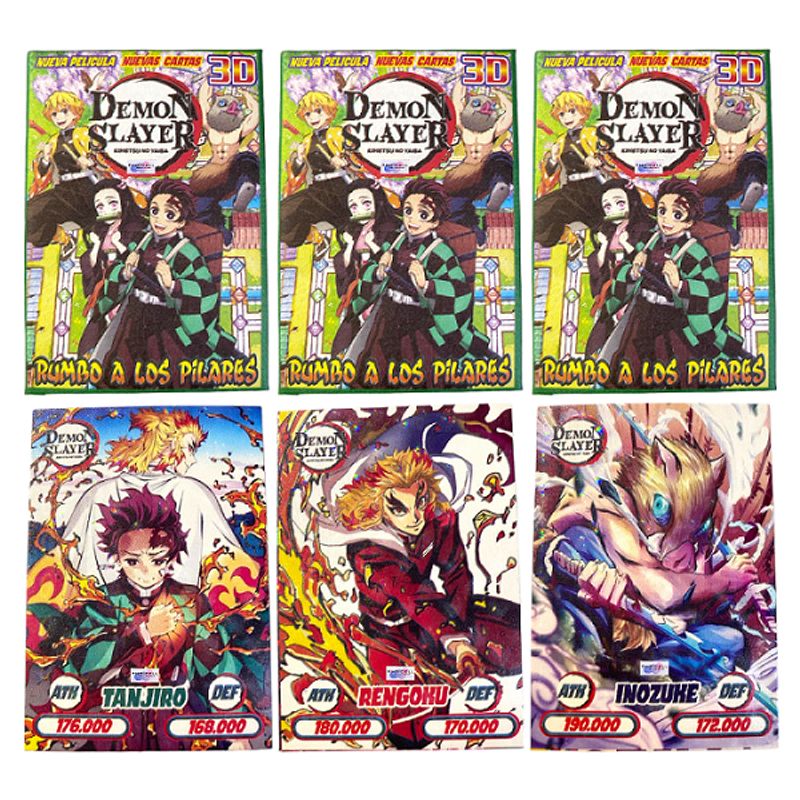 GENERICO - 150 Cartas de Juego Coleccionables Demon Slayer