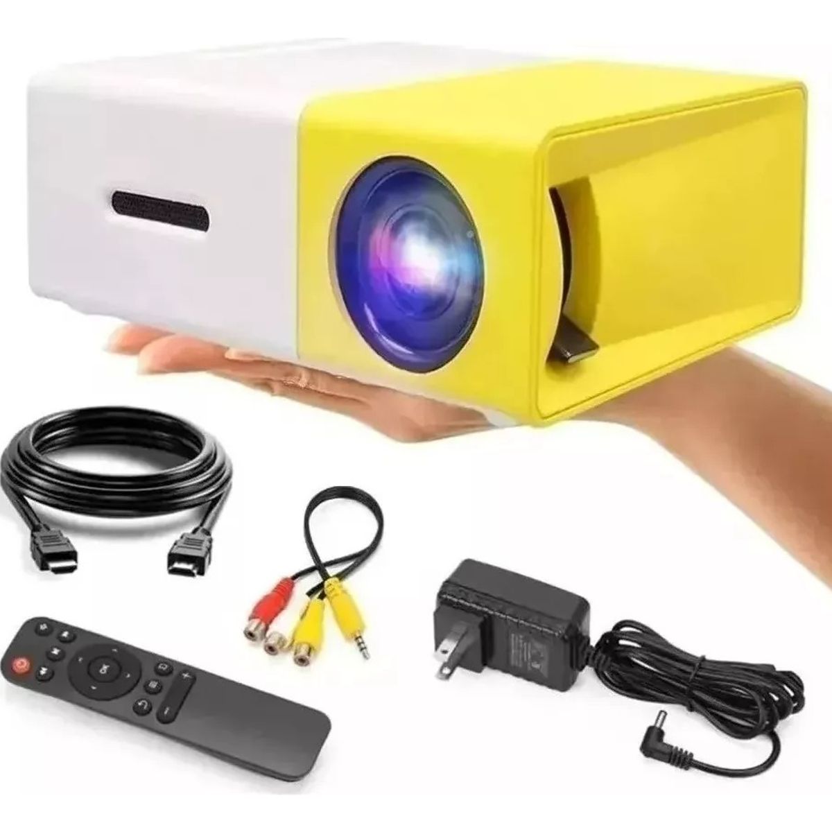 GENERICO - Proyector Mini Video Beam Portátil Full Hd Películas Cine