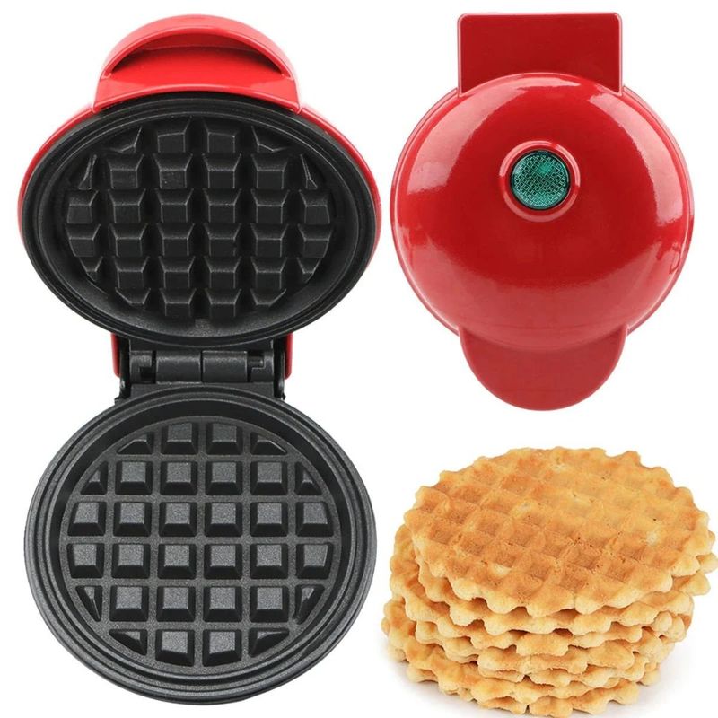 GENERICO - Mini Wafflera Eléctrica Waffle Moderna