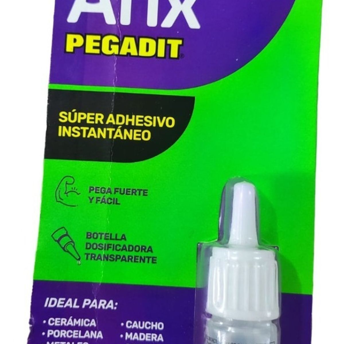 AFIX - Super Liquido Pegante Instantaneo Adhesivo Dosificador Pega