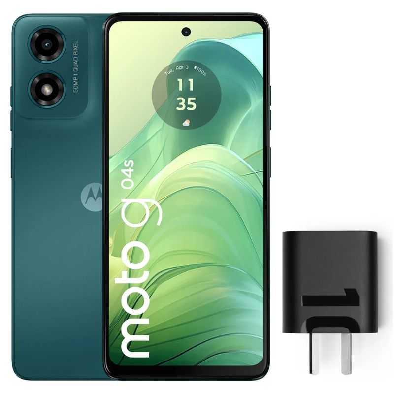 MOTOROLA - Celular MOTOROLA MOTO G04s 4GB 128GB Verde