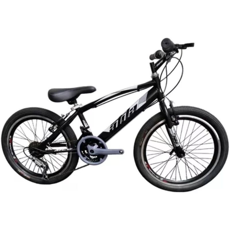 ATILA - Bicicleta Todo Terreno Rin 20 Doble Pared Para Niños-Negra-