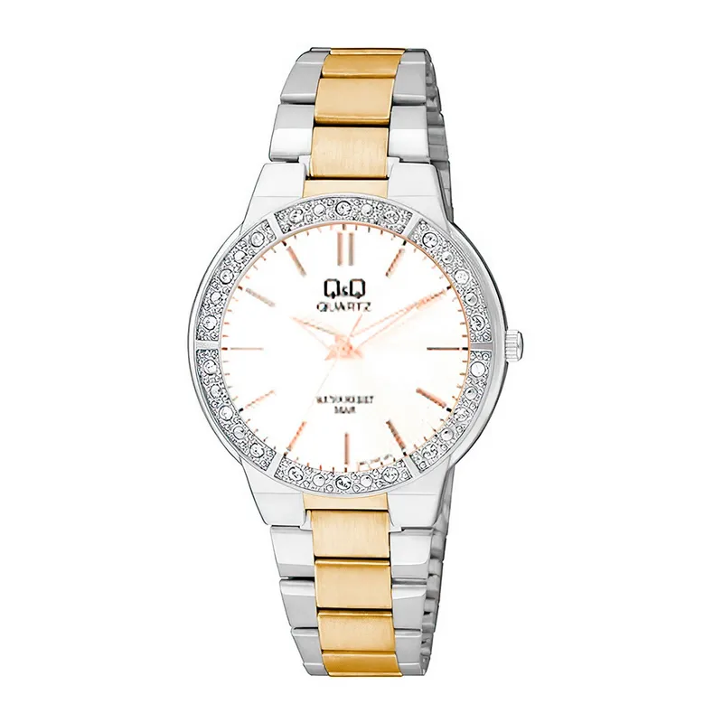 Q AND Q - Reloj Q&q Qyq Acero Inoxidable Dama Murano +estuche_.