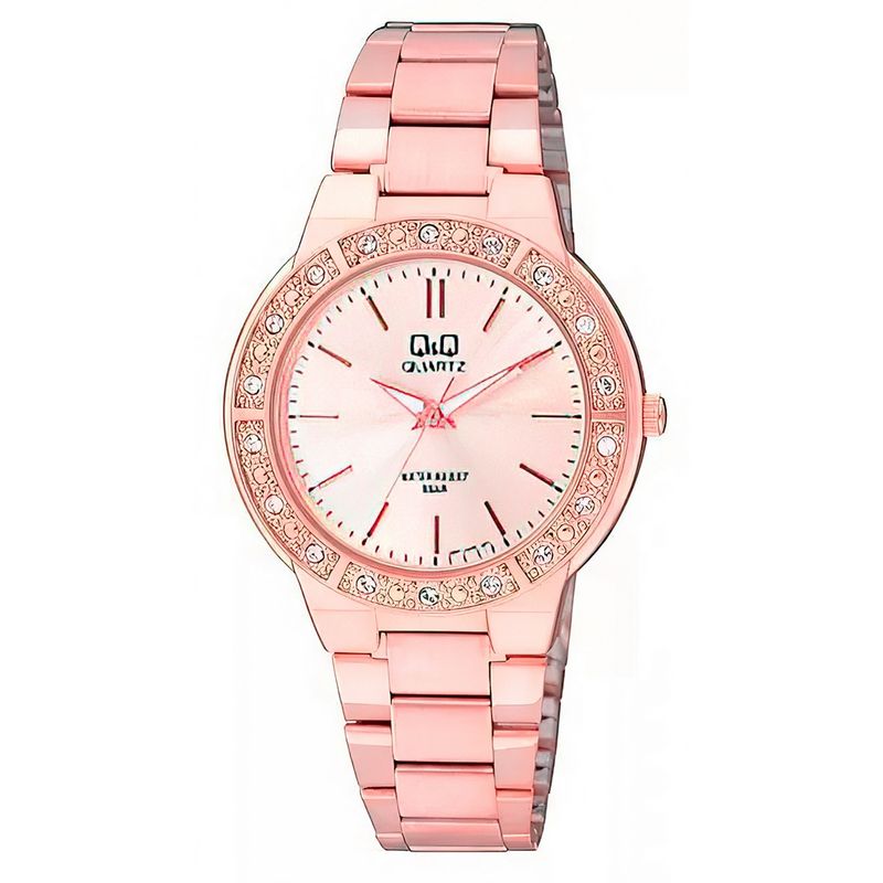 Q AND Q - Reloj Q&q Qyq Acero Inoxidable Dama Murano +estuche_.