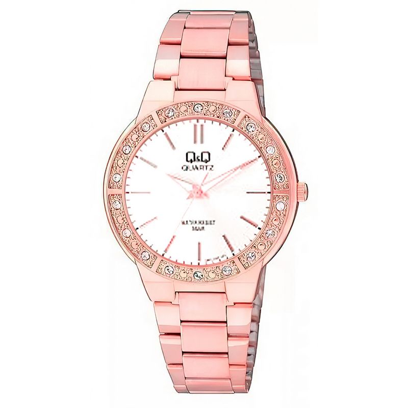 Q AND Q - Reloj Q&q Qyq Acero Inoxidable Dama Murano +estuche_.