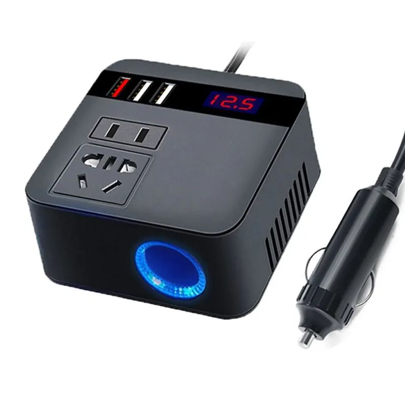 GENERICO - Inversor de carro 150W pico DC12V24V a 110V220V