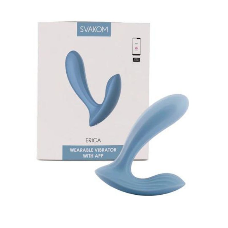 SVAKOM - Vibrador Erica Azul Svakom