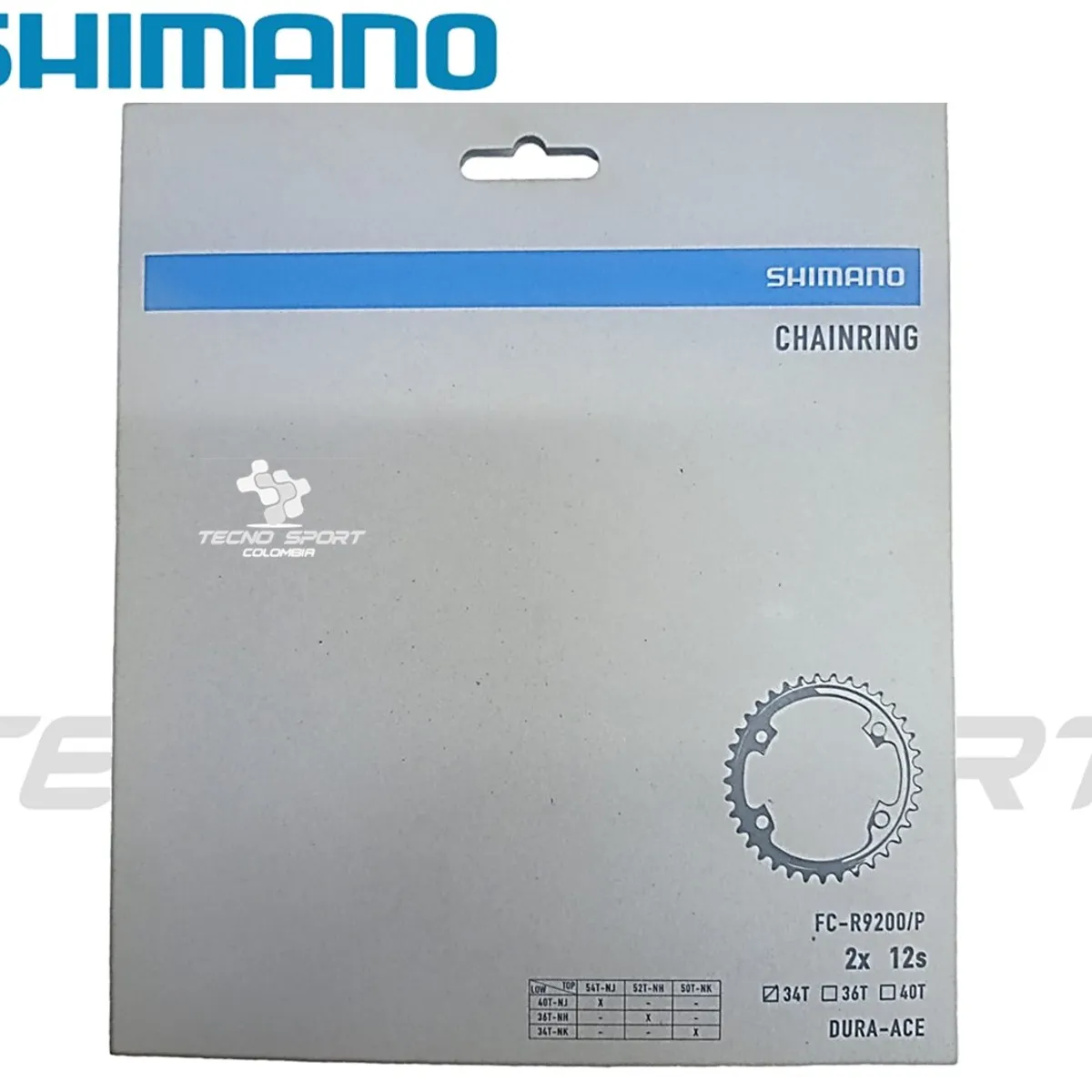 SHIMANO - Plato Coronilla Shimano Duraace R9200 12v Biplato 36 Dientes