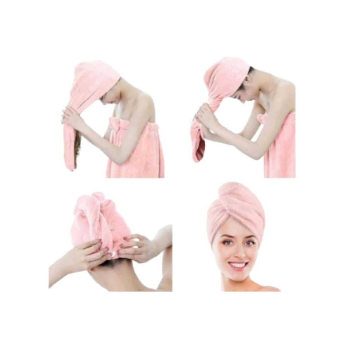 TELEPRODUCTOSBOGOTA - Toalla De Microfibra Turbante Para El Cabello Varios