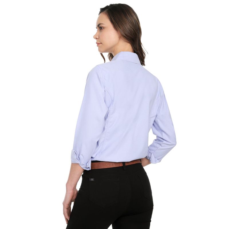 LEC LEE - Blusa Cl?sica Oxford Lec Lee para Mujer - Azul