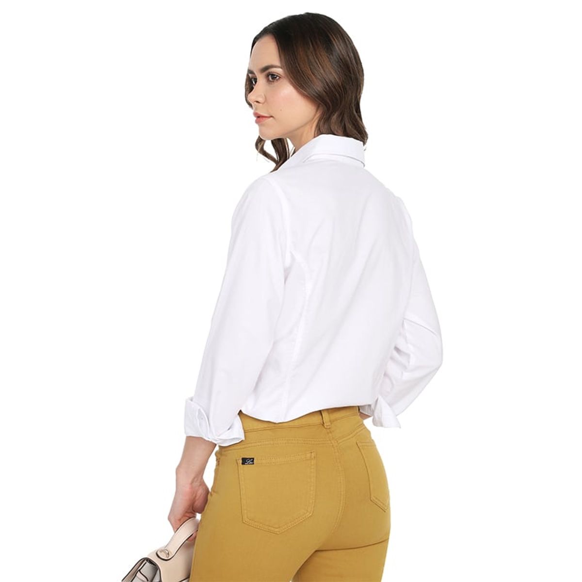 LEC LEE - Blusa Cl?sica Oxford Lec Lee para Mujer - Blanca