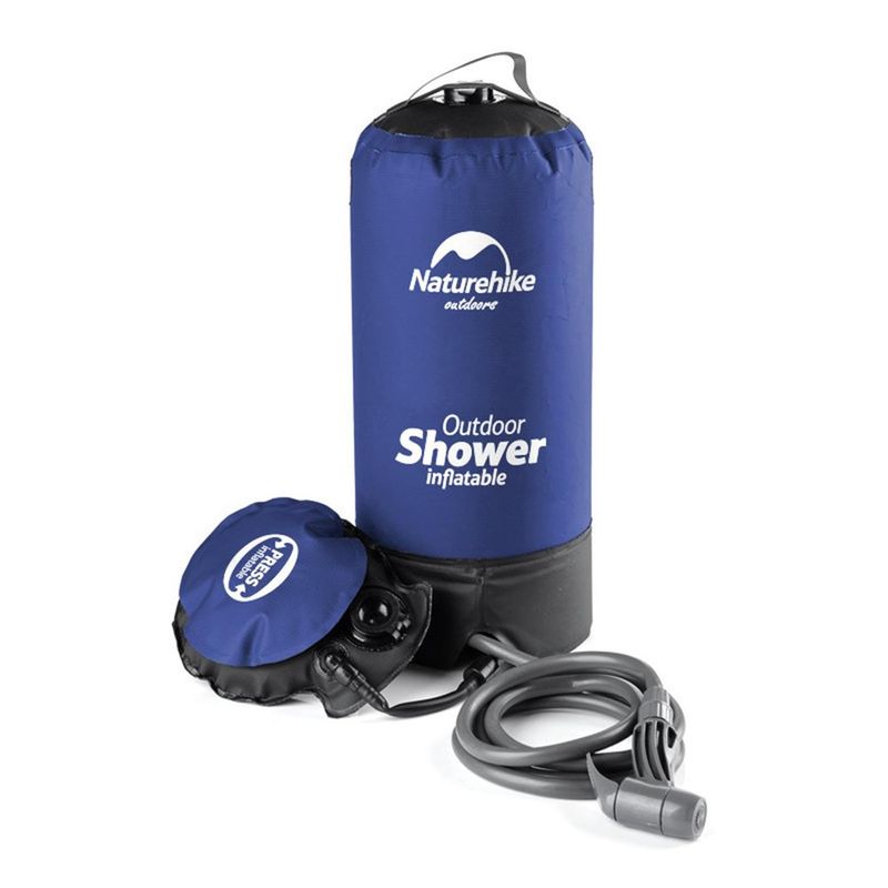 NATUREHIKE - Ducha Portatil Camping Plegable Multifuncional Naturehike - Azul oscuro - 11L