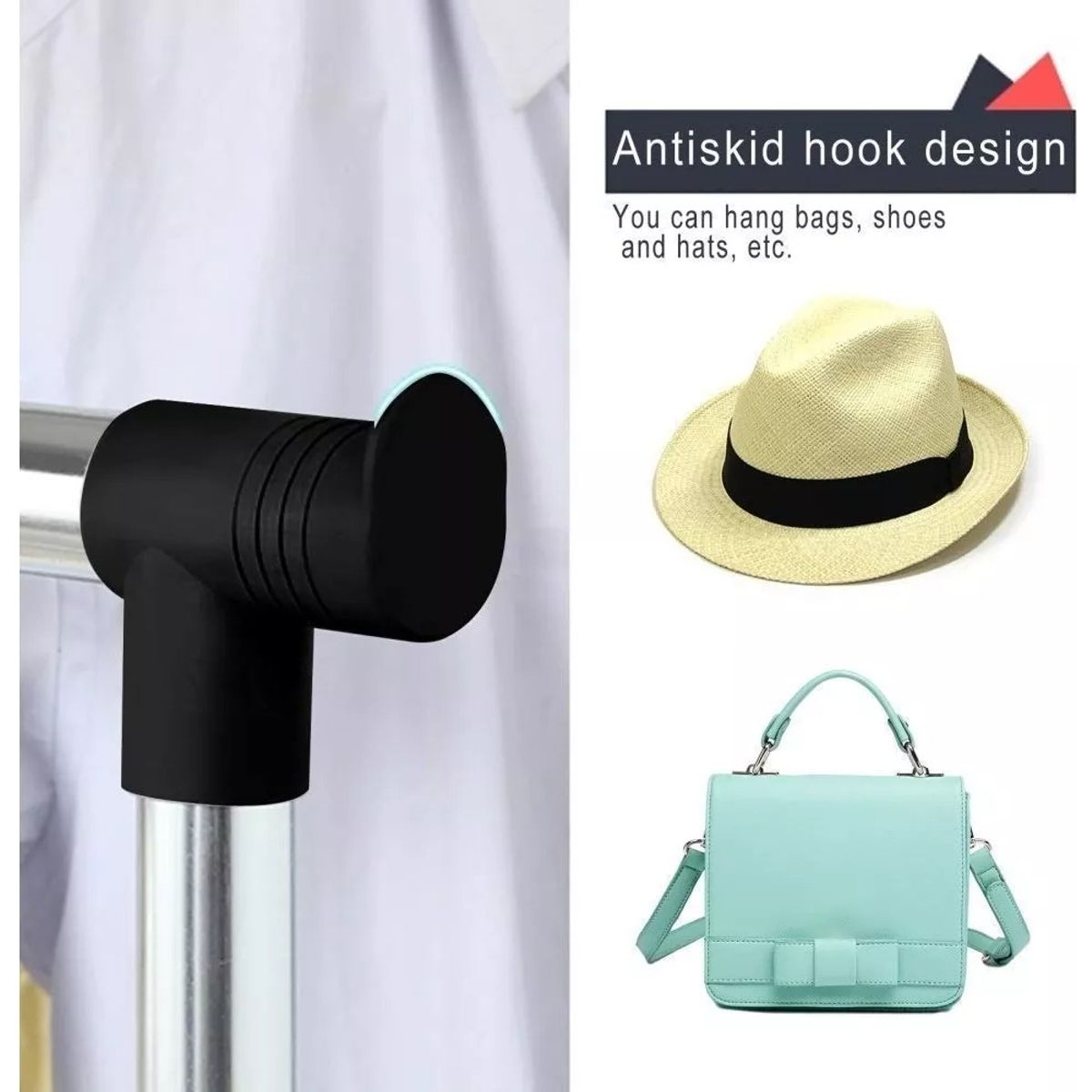 GENERICO - Perchero Tendero Organizador Exhibidor Ropa Ruedas Ajustable