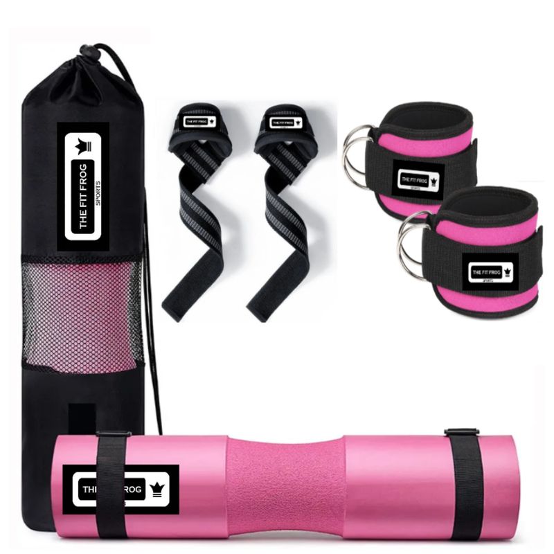 GENERICO - Barbell Pad Set X6 Tobilleras Straps Levantamiento De Pesas