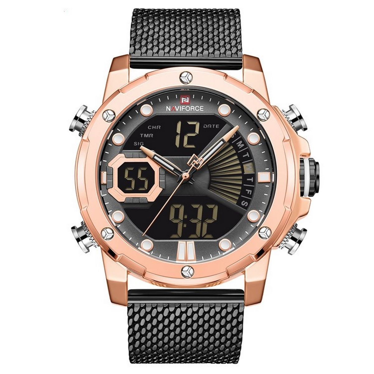 NAVIFORCE - Reloj Naviforce Original Nf9172 Acero Inoxidable + Estuche_.