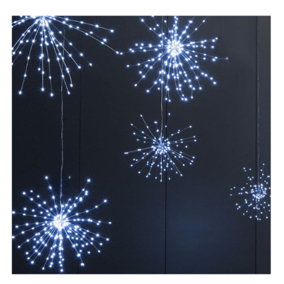 GENERICO - Luces Led Efecto Fuegos Artificiales  Guirnalda Navideñas  blanca