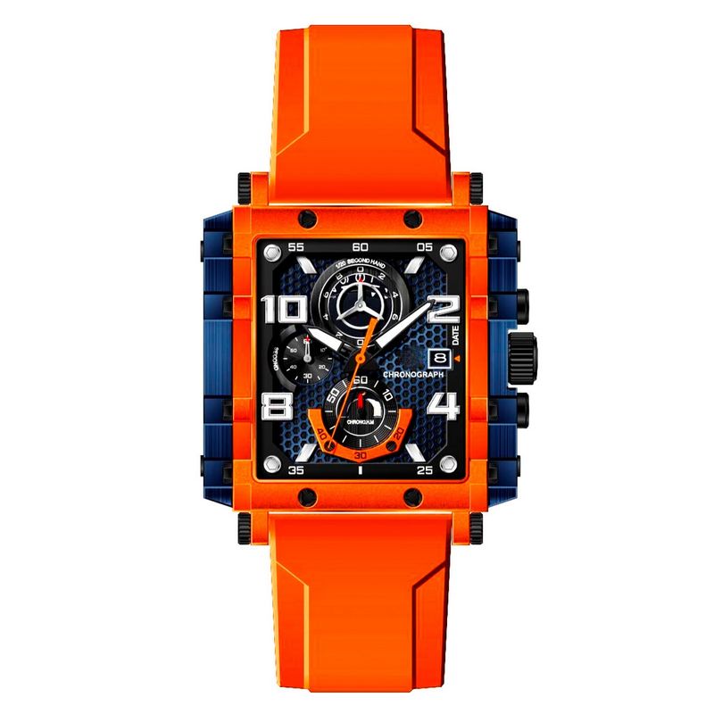GFORCE - Reloj G-force Original H4055g Cuadrado Deportivo + Estuche_.