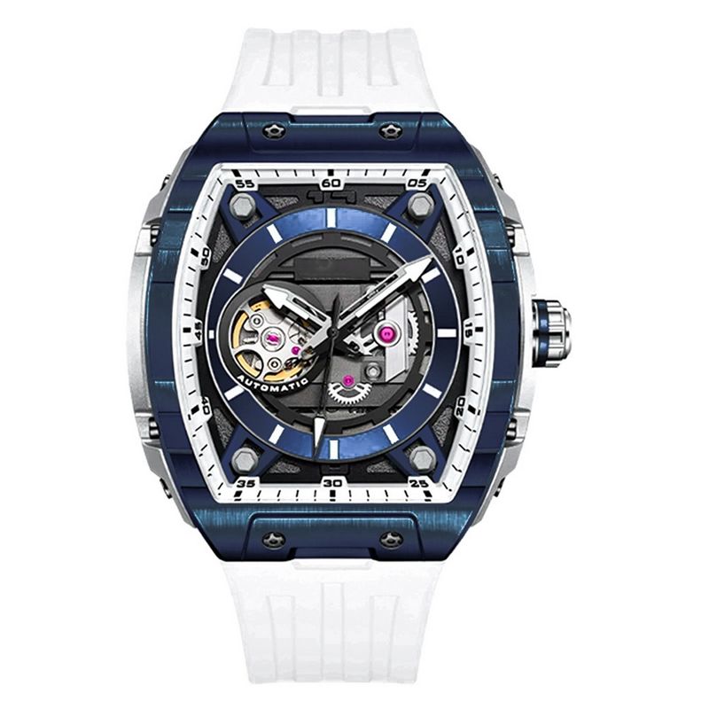 GFORCE - Reloj G-force At9812 Automatico Cuadrado Hombre + Estuche_.