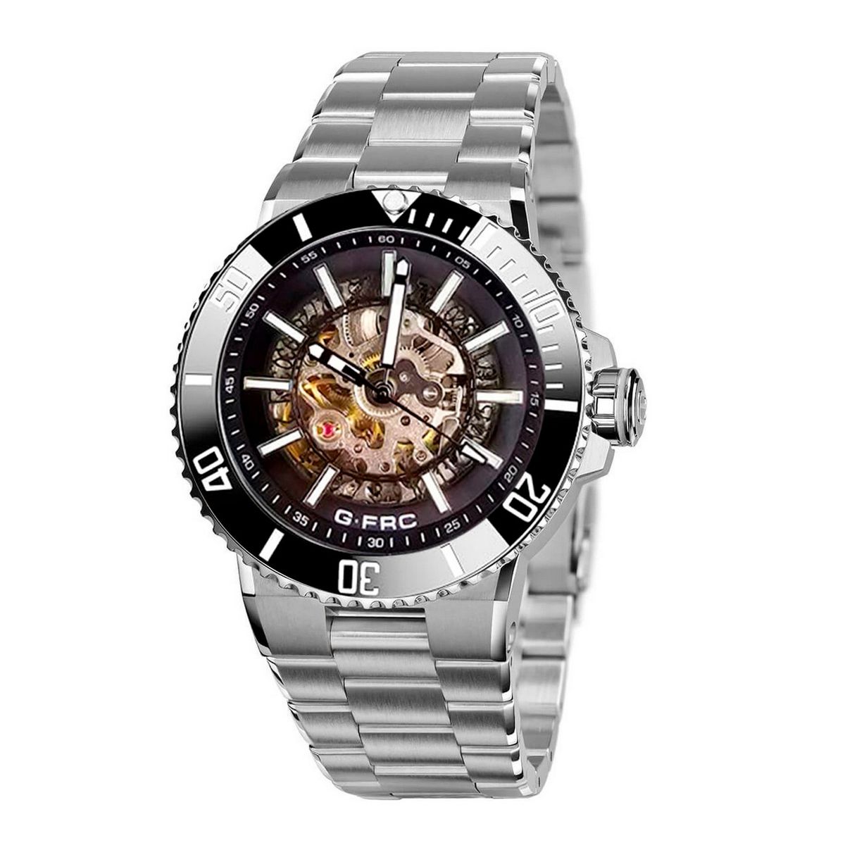 GFORCE - Reloj G-force At9813 Automatico Casual Hombre Acero +estuche