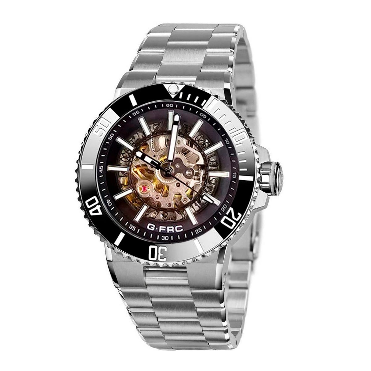 GFORCE - Reloj G-force At9813 Automatico Casual Hombre Acero +estuche
