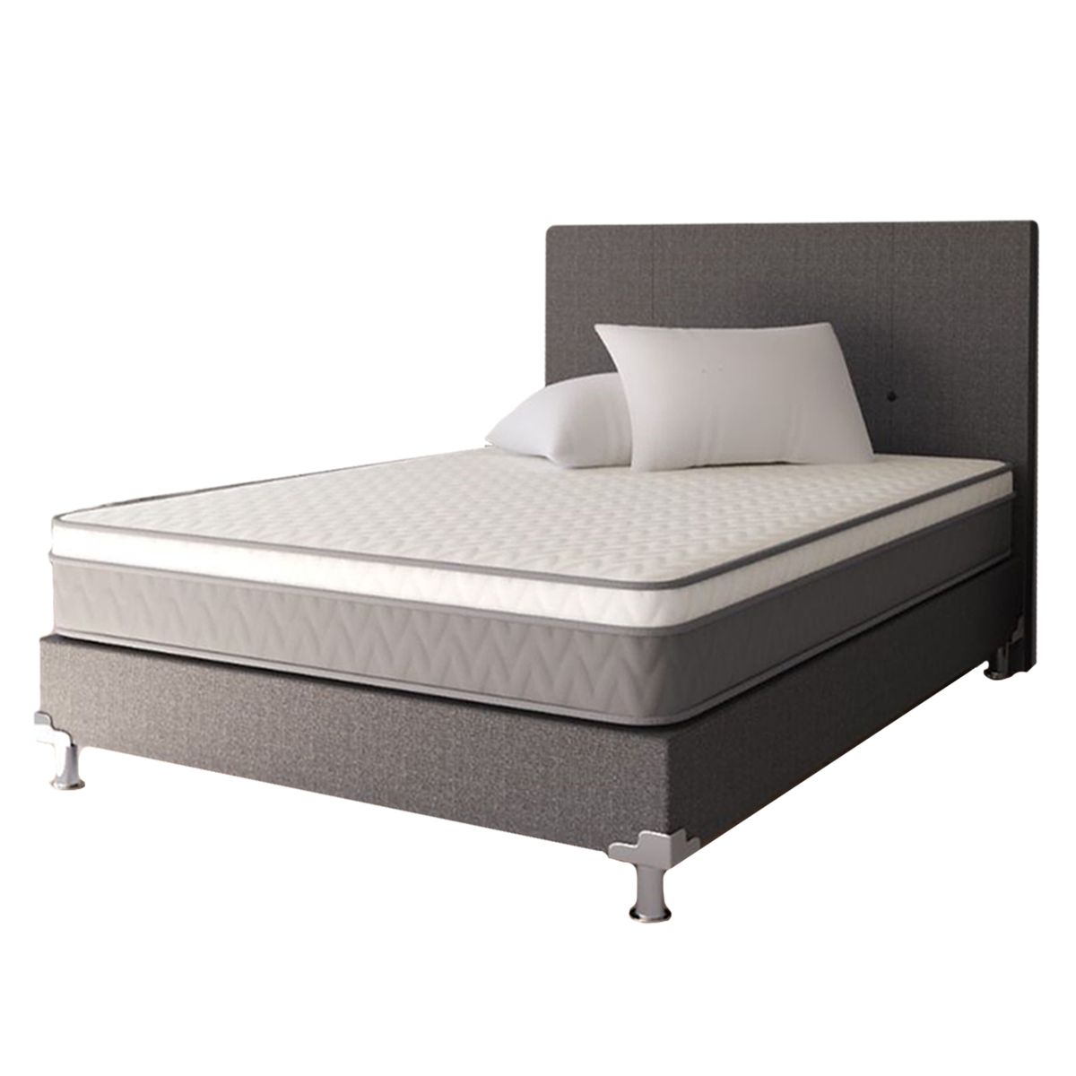 KAIU HOME - Combo Promocional Doble 140 Base+cabe+colch+2almoh.