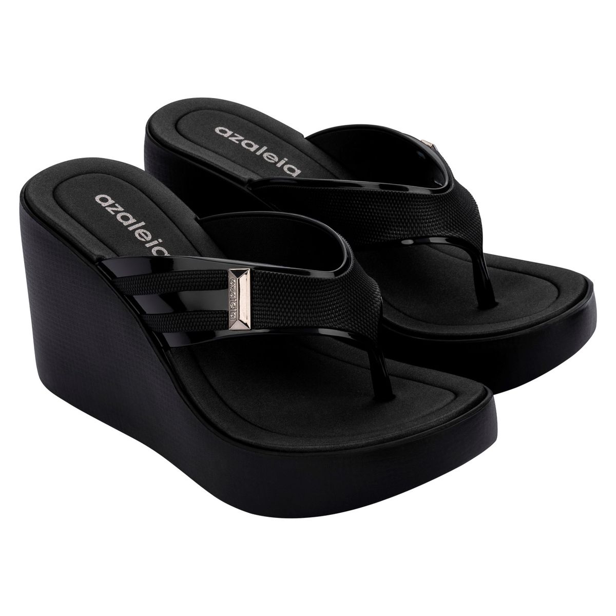AZALEIA - SANDALIA MUJER NEGRO AZALEIA SOFT HIGH PLAT THONG 83679-BA358
