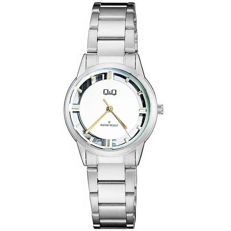 Q AND Q - Reloj Q&q Qyq Acero Qz33j801 Corazon Abierto +estuche_.