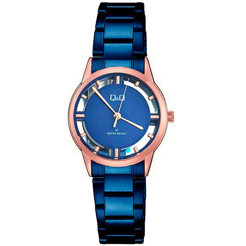 Q AND Q - Reloj Q&q Qyq Acero Qz33j801 Corazon Abierto +estuche_.