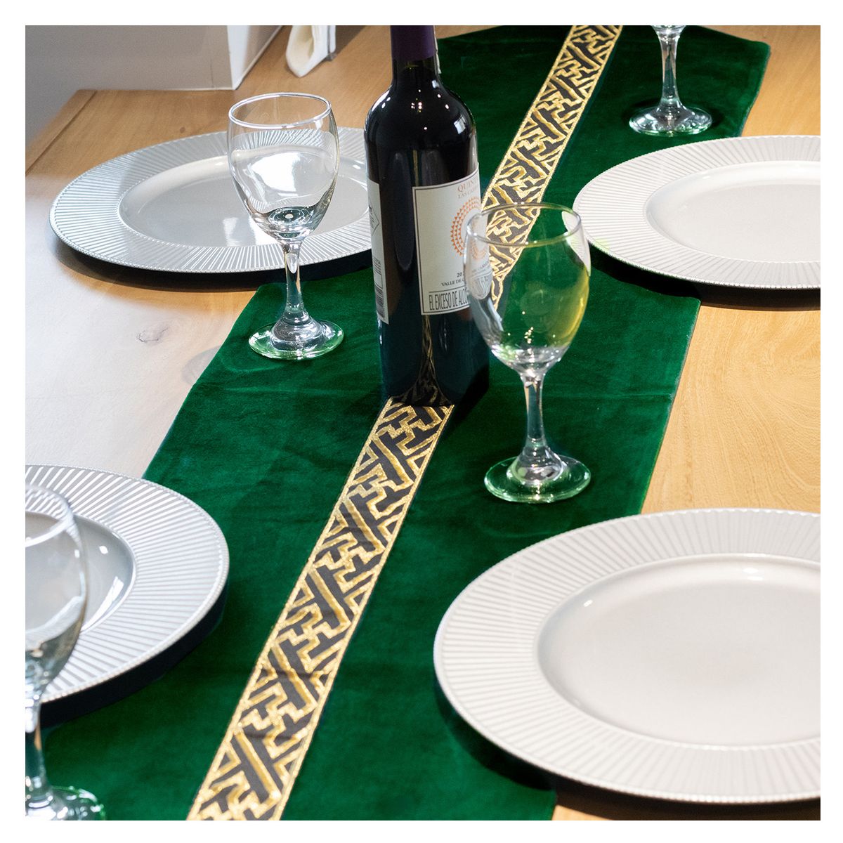 HOMETEX - CAMINO DE MESA OPALO  VERDE