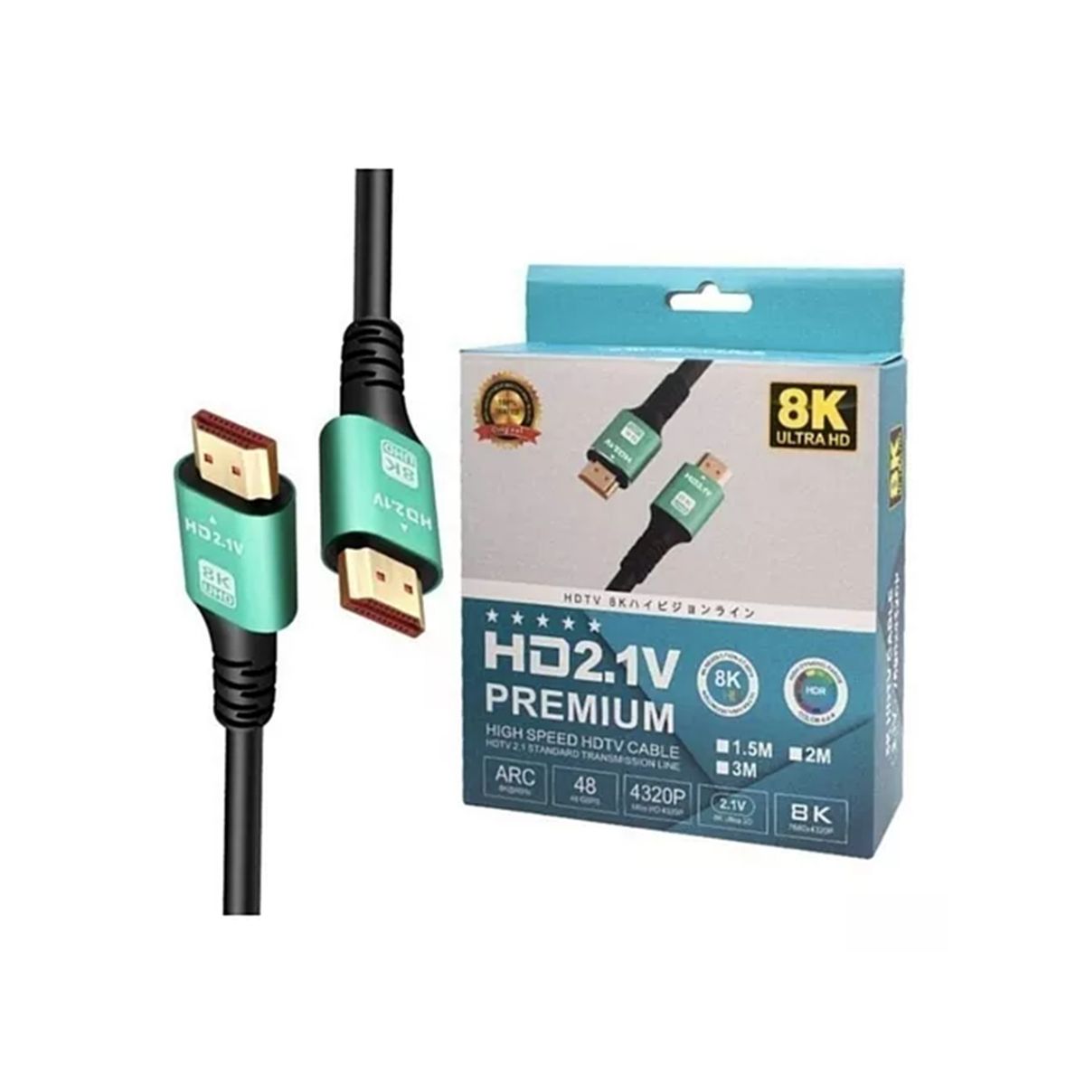 GENERICO - Cable Alta Definición HD21V 8K Premium 5Mt